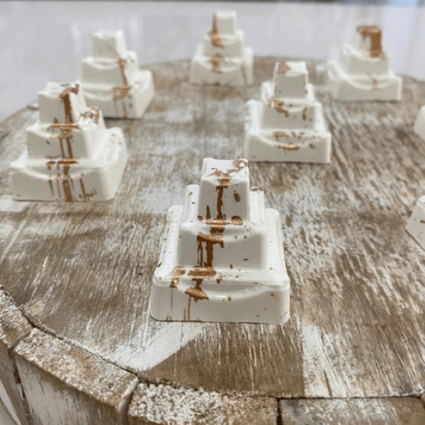 BWB vierkante trouw/stapeltaart - Afbeelding 2